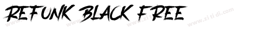 Refunk Black Free字体转换
